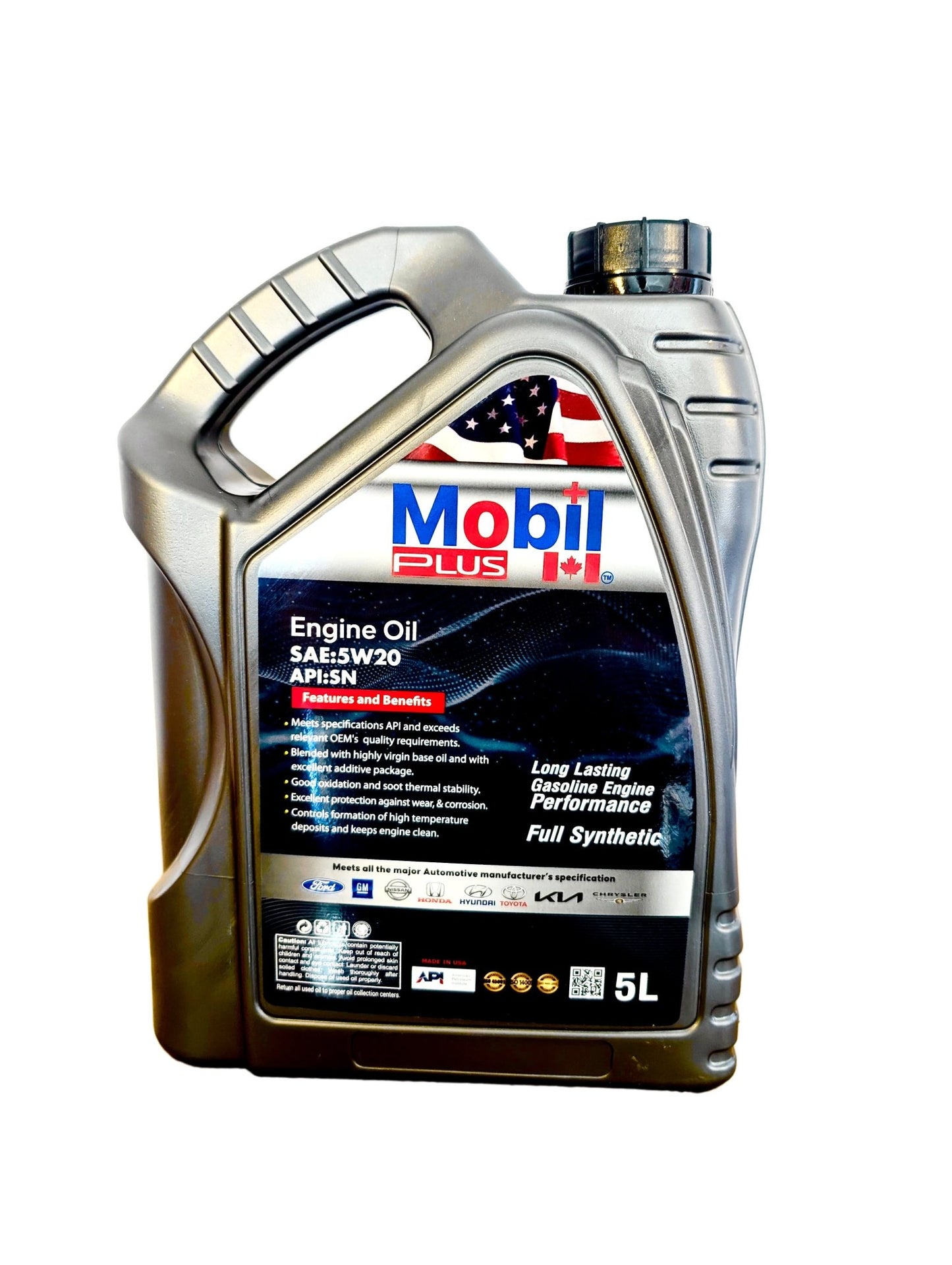 SAF 5W - 20 API SN Full Synthetic Engine Oil 5L - Peak Performance Oils